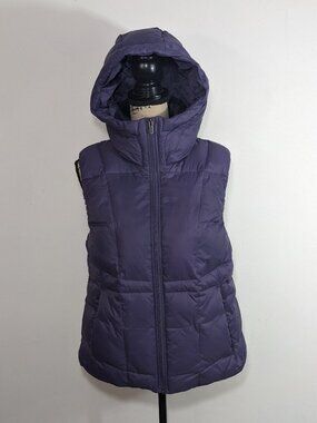 Under Armour UA Fill Down Hooded Loose Jacket Purple Vest Jacket Size L